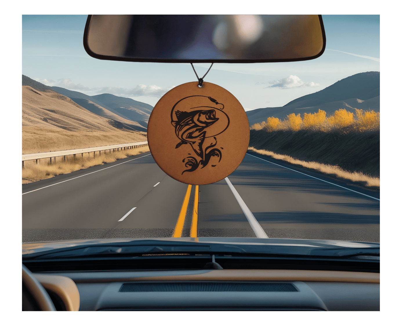 Fish Leather Car Freshener - Dusty Road Farm