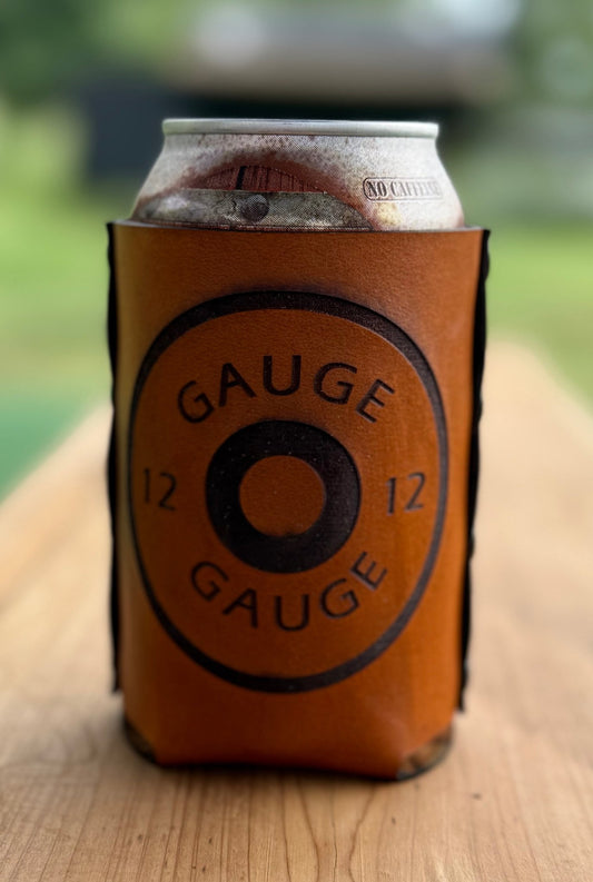 Shotgun Shell Leather Can Cooler - Dusty Road Farm