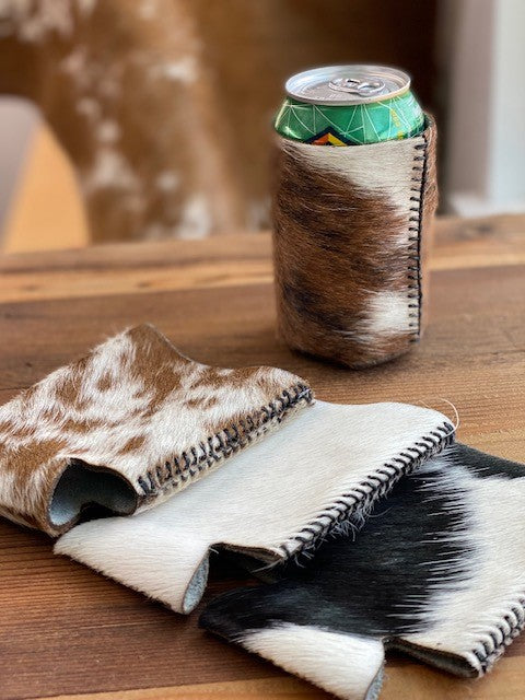 Can Cooler - Cowhide