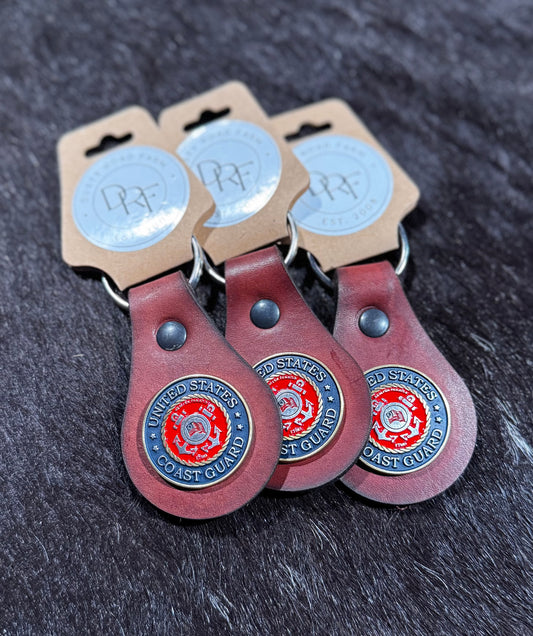 Coast Guard Concho Keychain