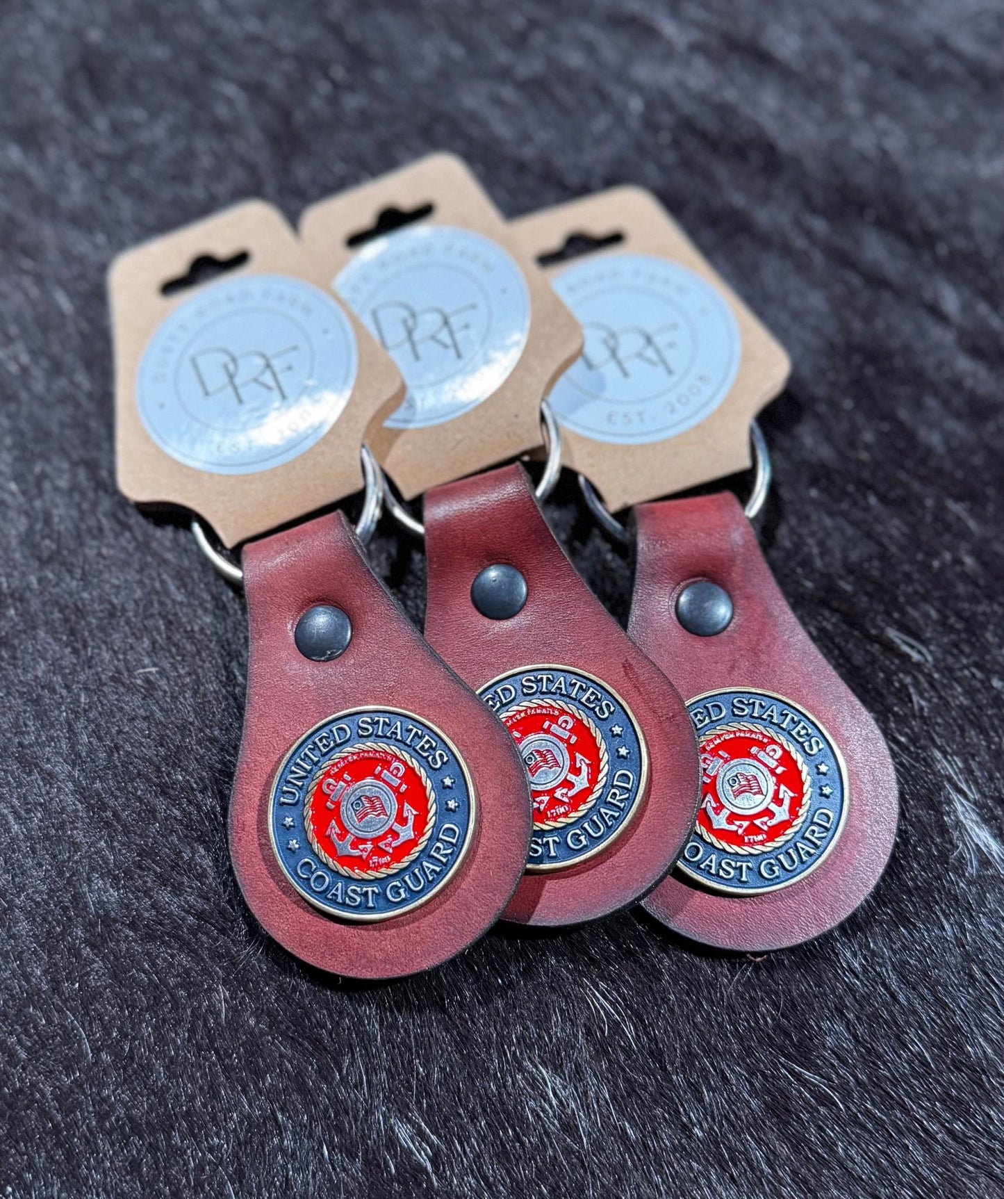 Coast Guard Concho Keychain - Dusty Road Farm
