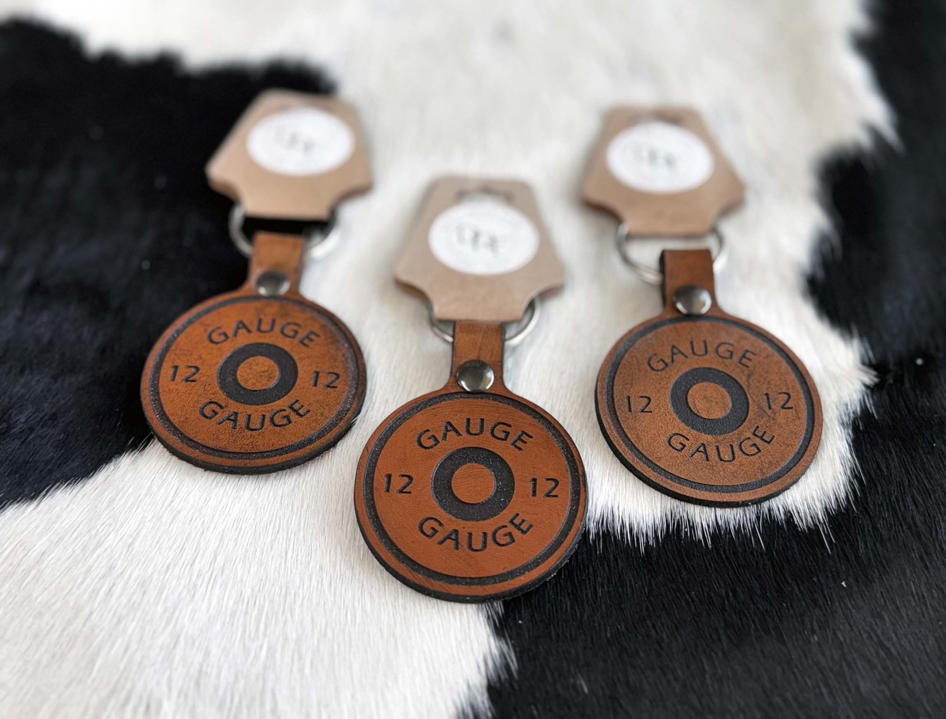 Shotgun Shell Leather Keychain - Dusty Road Farm