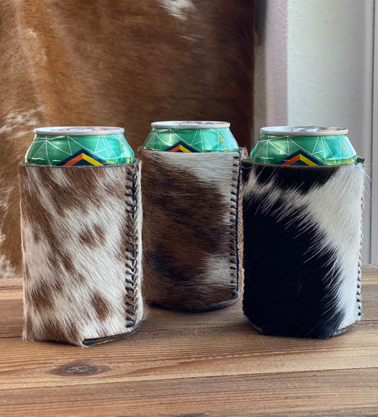 Can Cooler - Cowhide